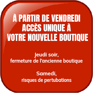 fermeture de l'ancienne boutique